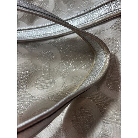 COACH Poppy Signature Silver Jacquard Large Designer‎ Tote Shoulder Bag 14575 - Picture 16 of 16